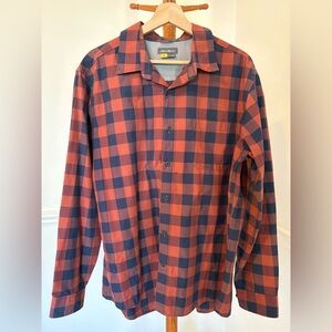 Eddie Bauer Red and Blue Plaid Shirt